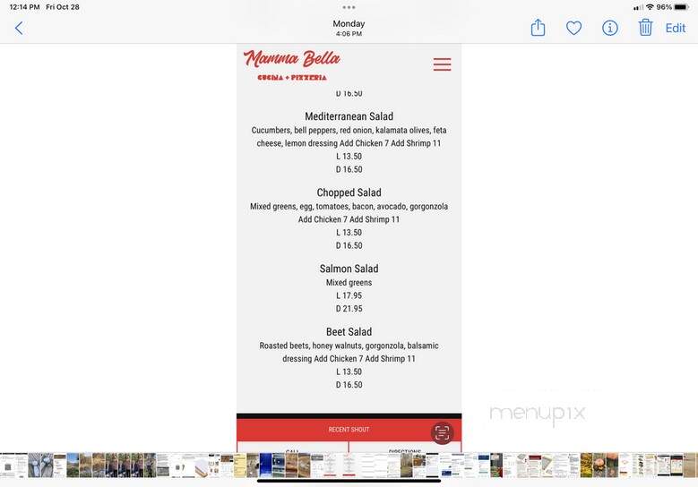 Mama Bella's Pizzeria & Restaurant - Medford, NY menu_pic