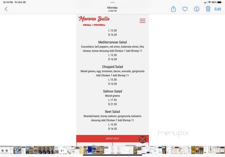 Mama Bella's Pizzeria & Restaurant - Medford, NY menu_pic