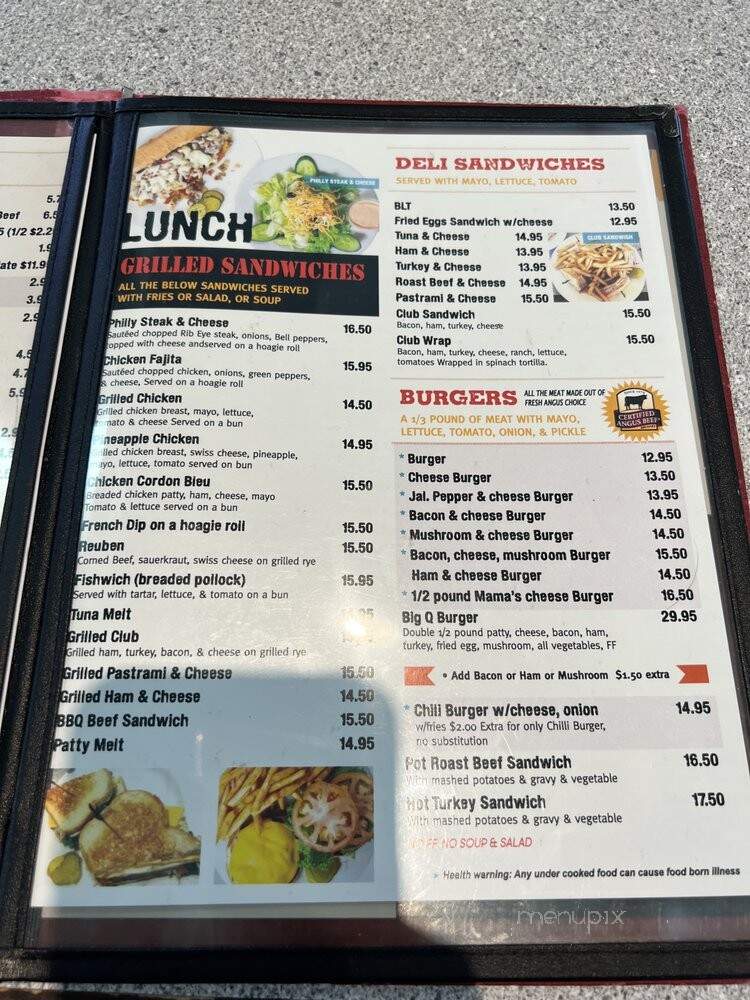 Mama's Table - Santa Clarita, CA menu_pic