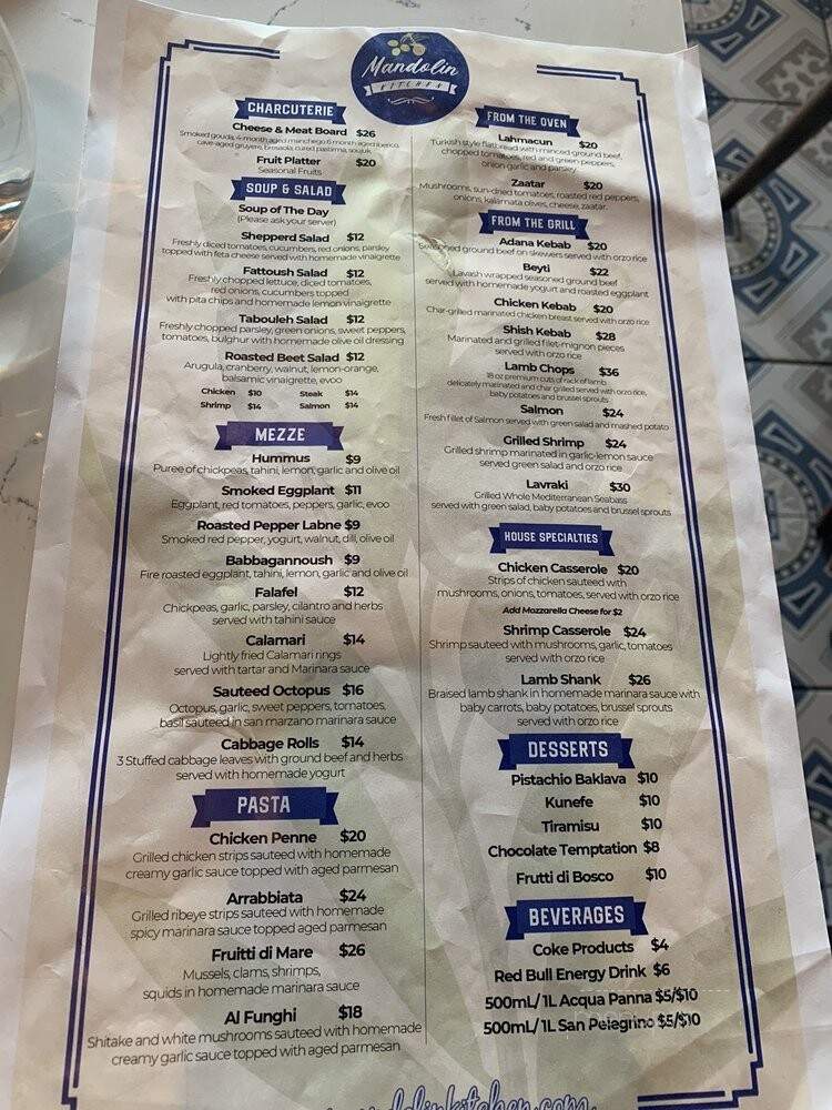 Mandolin Kitchen - Atlanta, GA menu_pic