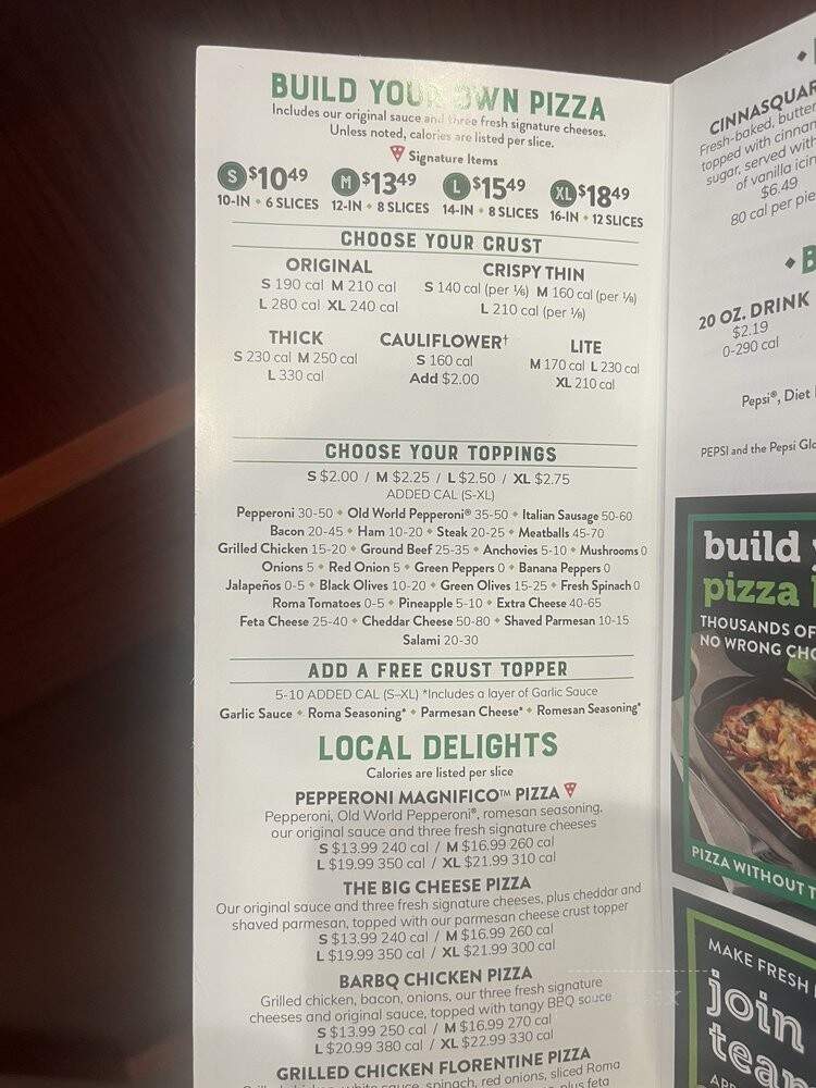 Marco's Pizza - Essex, MD menu_pic