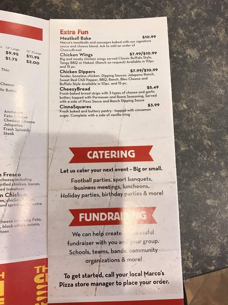 Marco's Pizza - Franklin, TN menu_pic