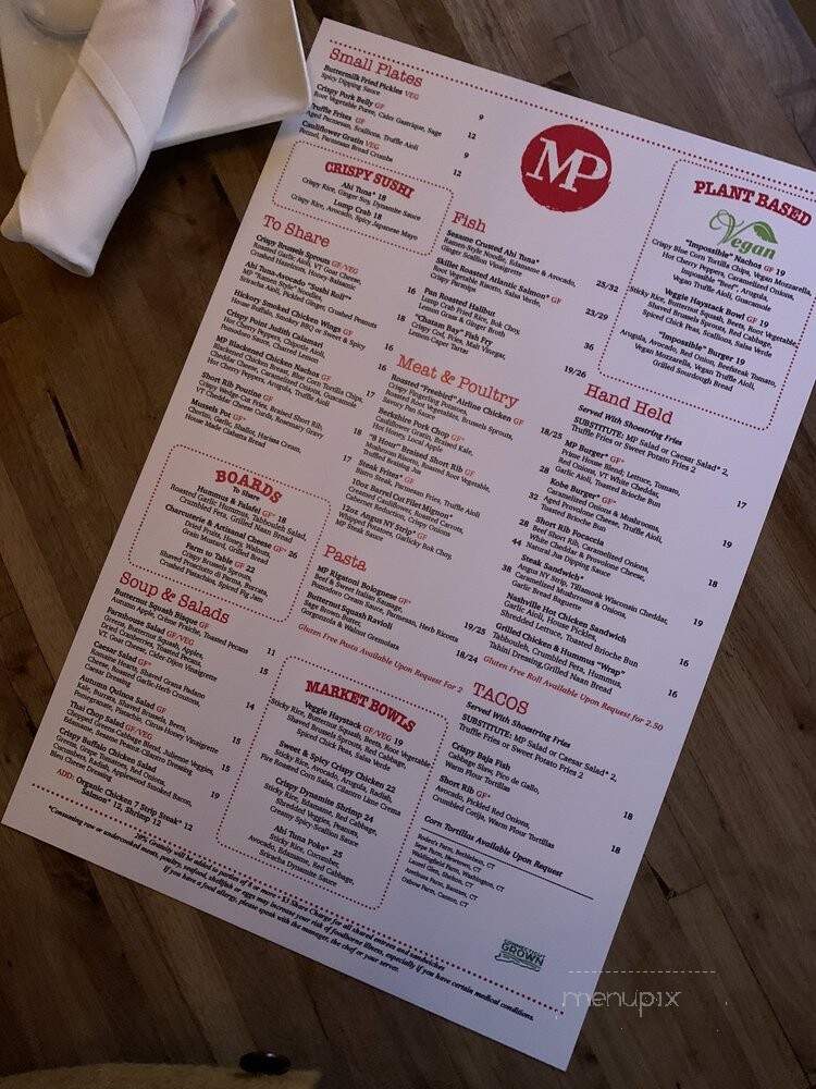 Market Place Kitchen & Bar - Newtown, CT menu_pic
