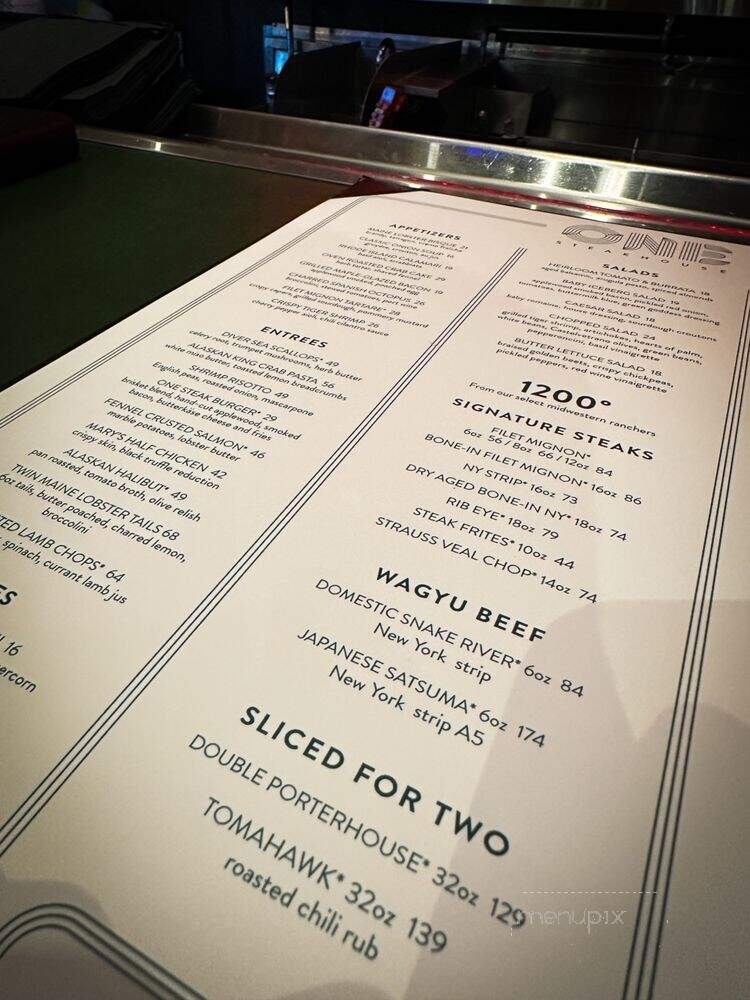 MB Steak - Las Vegas, NV menu_pic