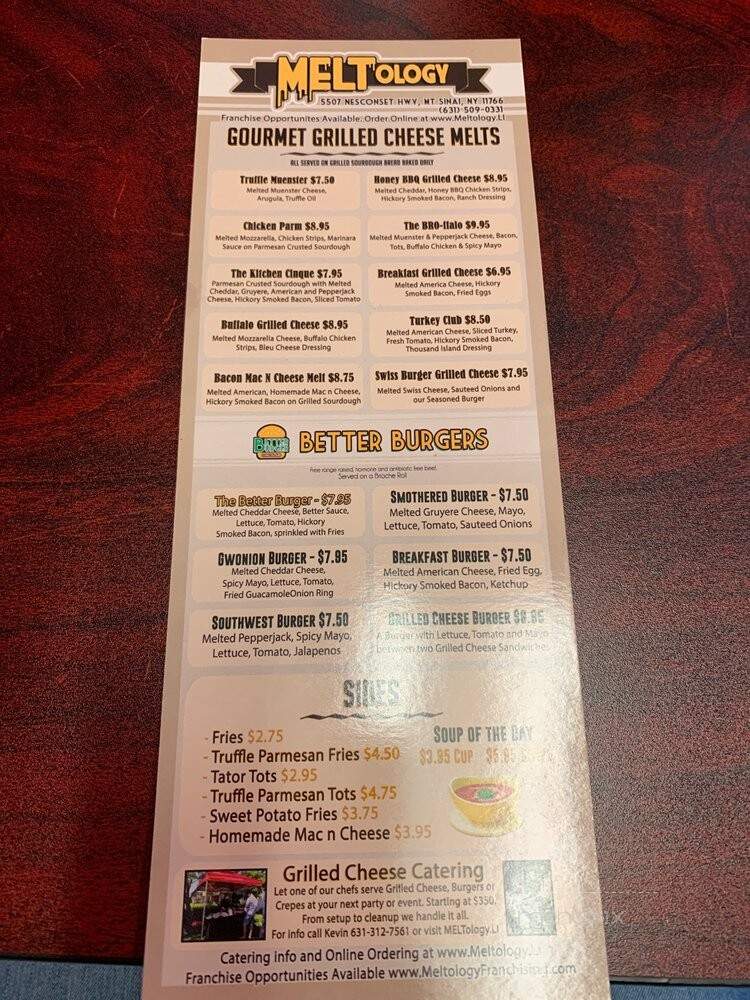 MELTology - Mount Sinai, NY menu_pic