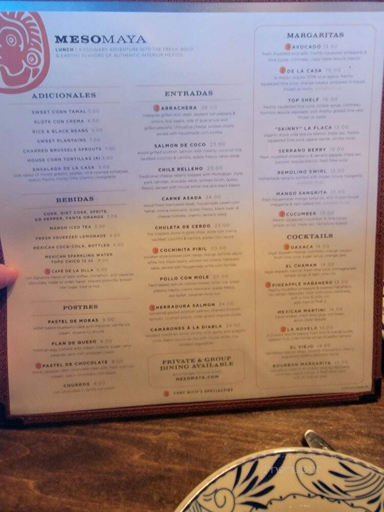 Meso Maya - Plano, TX menu_pic