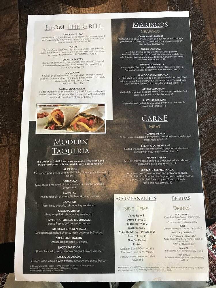 Mexicali Fresh Mex Grill - Savannah, GA menu_pic