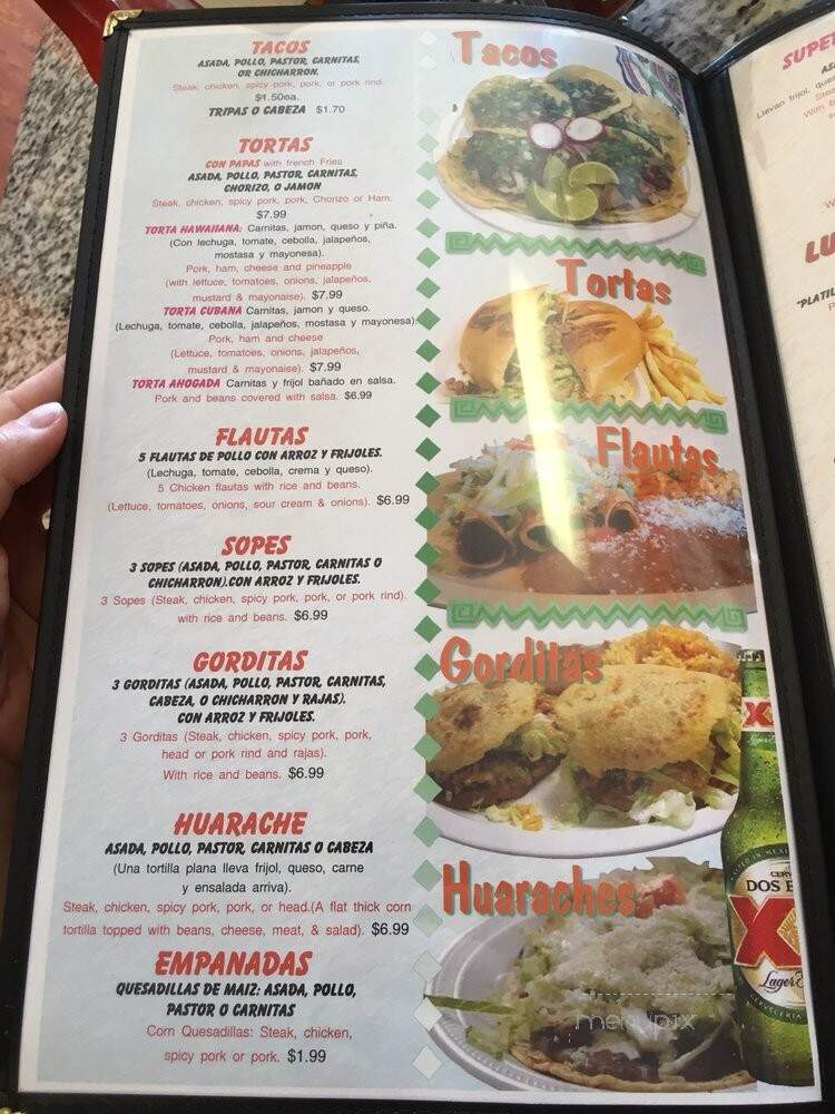 Mi Favorita Mexican Restaurant - Tulsa, OK menu_pic