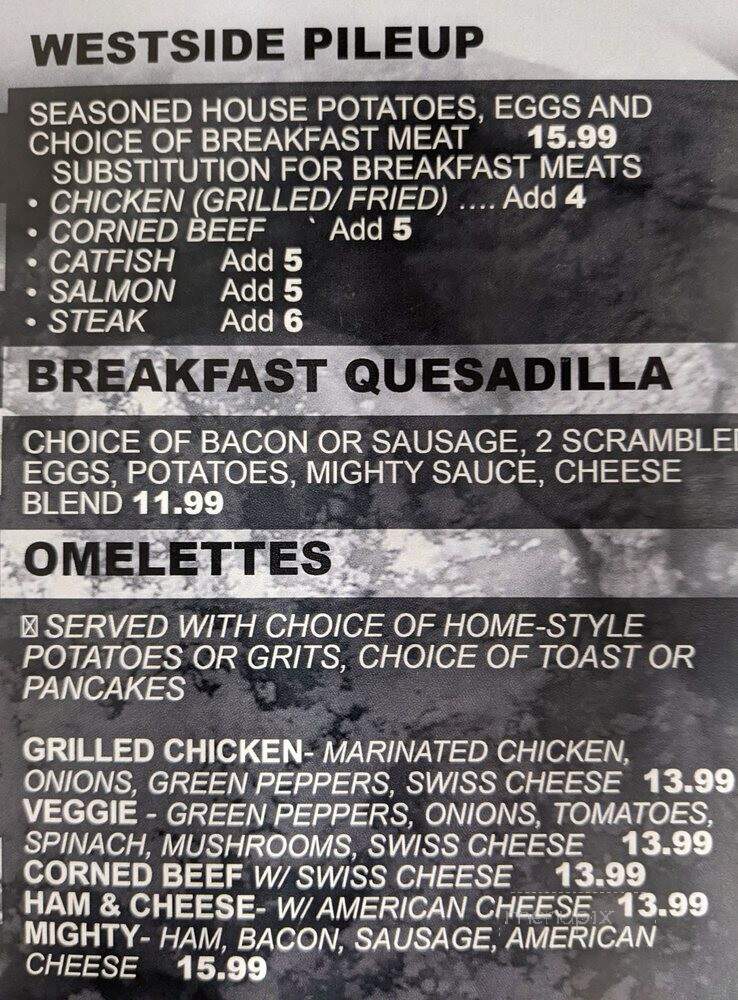 Mighty Wing Shop - Detroit, MI menu_pic