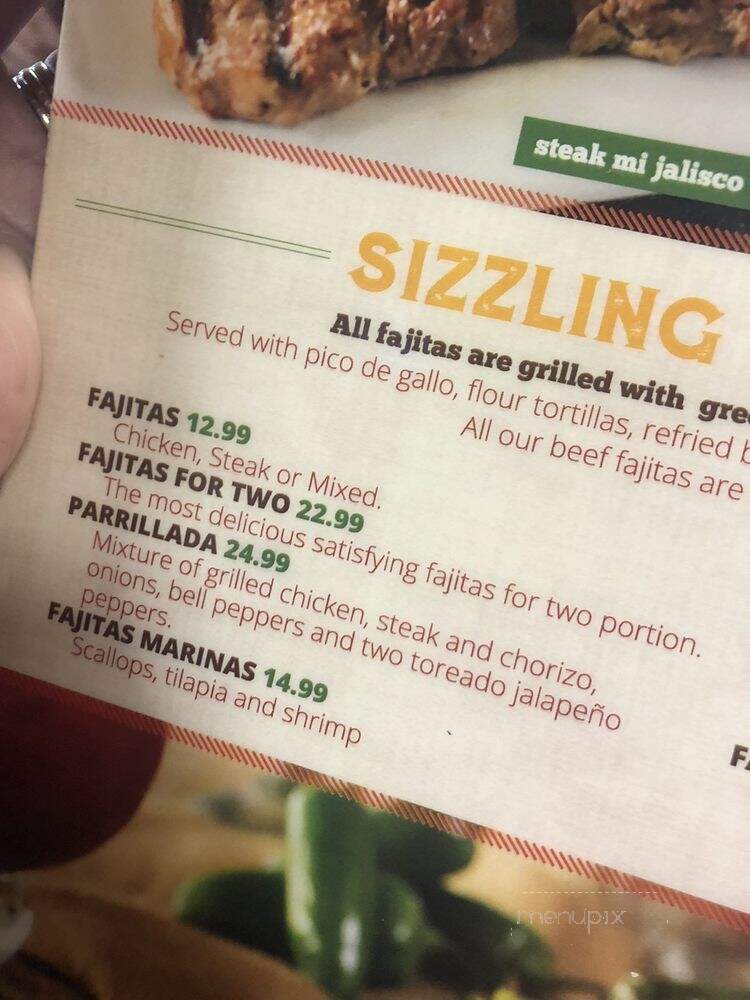Mi Jalisco - Jasper, IN menu_pic