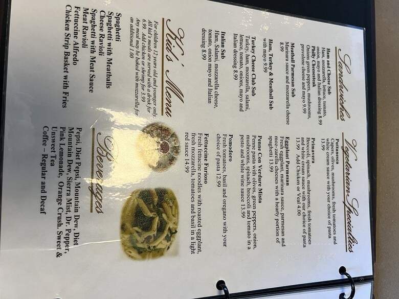 Milantoni Italian Restaurant - Louisville, KY menu_pic
