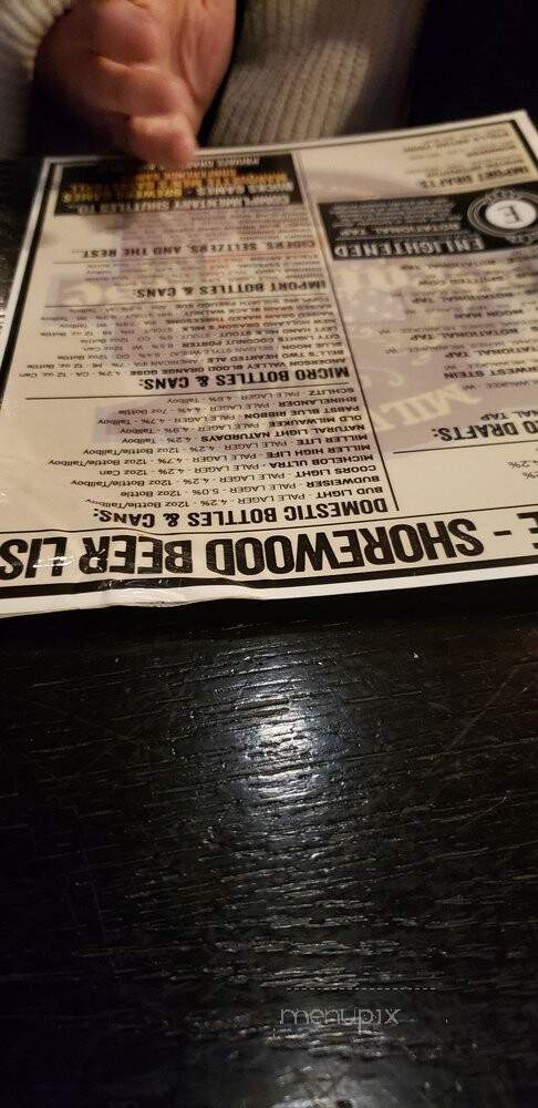 Milwaukee Brat House - Shorewood, WI menu_pic