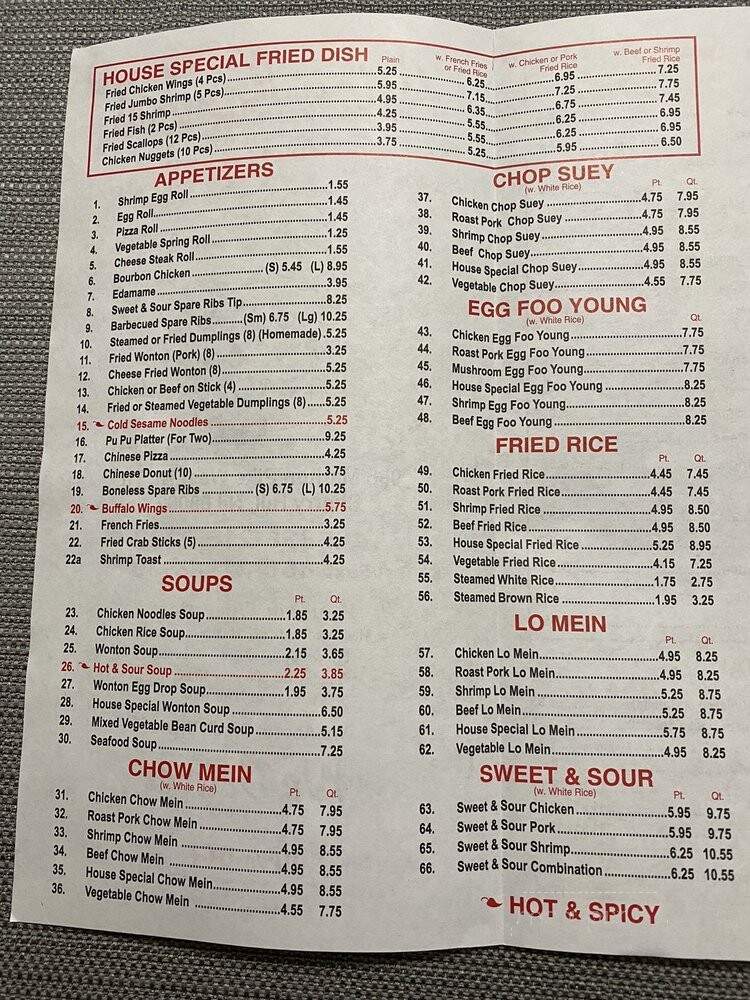 Ming's Kitchen - Cherry Hill, NJ menu_pic