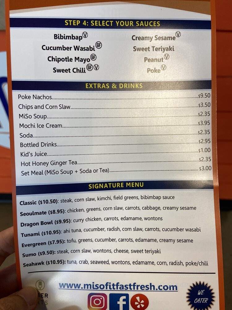 MiSo - Lacey, WA menu_pic
