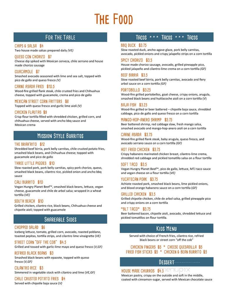 Mission Taco Joint - St Charles, MO menu_pic