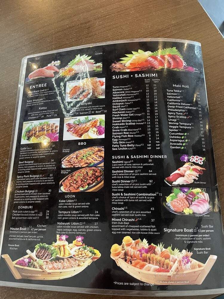 Mizu Sushi Bar & Grill - Mountain View, CA menu_pic