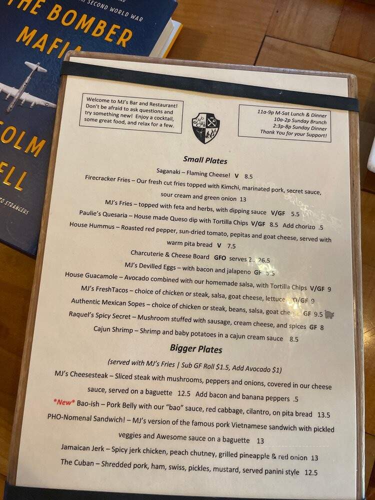 Mjs Owego Ny - Owego, NY menu_pic
