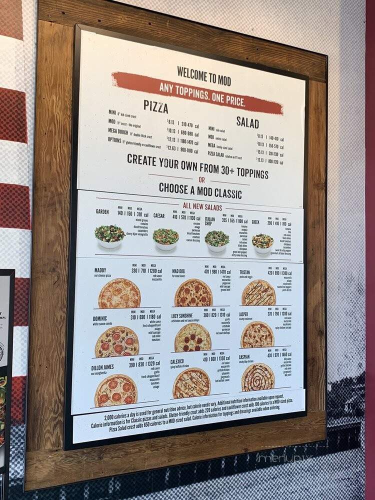 MOD Pizza - League City, TX menu_pic