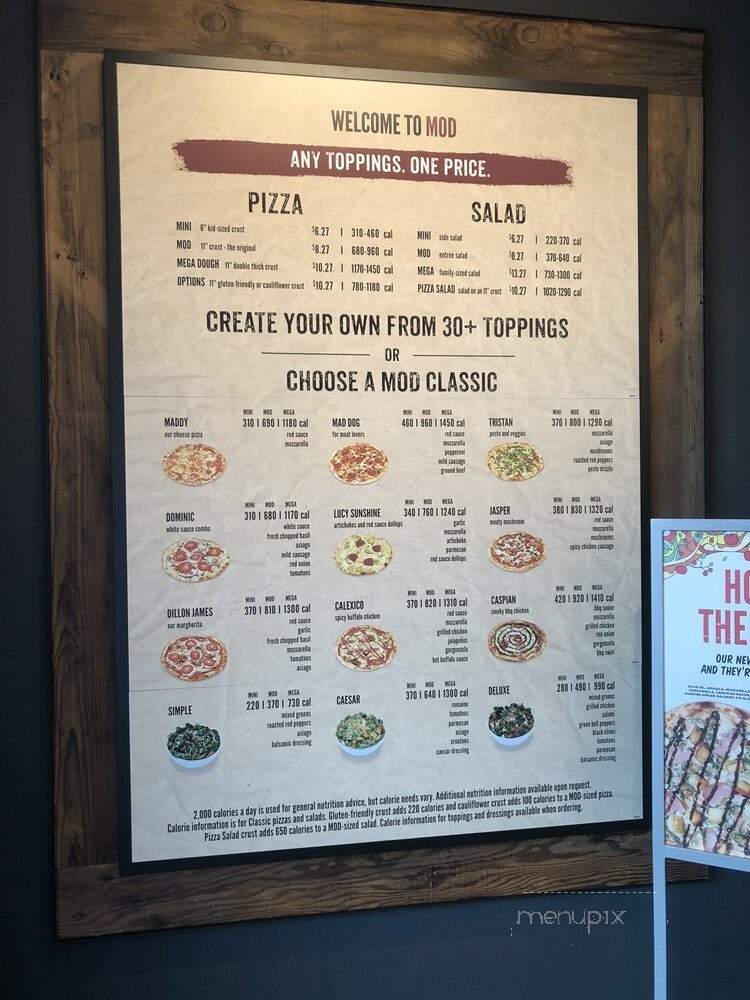 MOD Pizza - Lexington, SC menu_pic