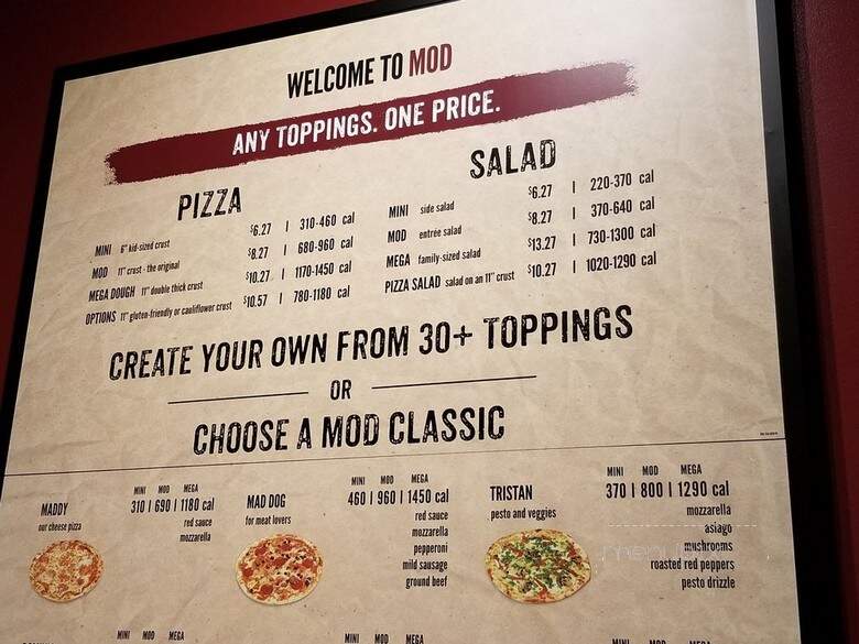 MOD Pizza - Medford, OR menu_pic