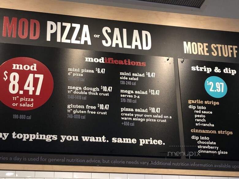 MOD Pizza - Novato, CA menu_pic