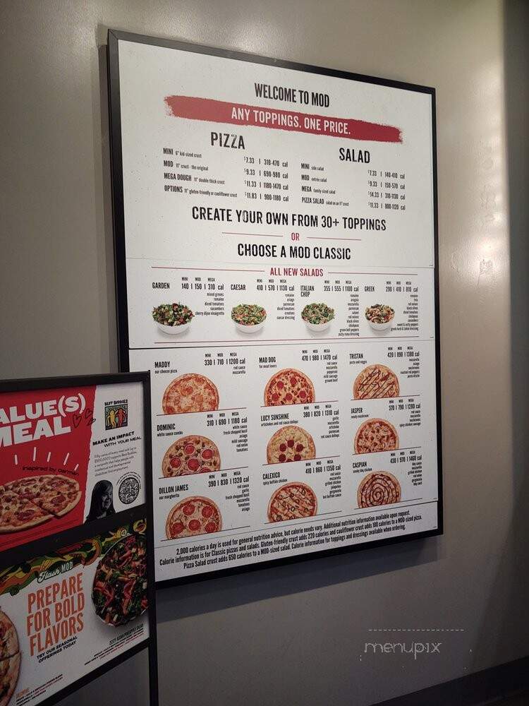 MOD Pizza - Wake Forest, NC menu_pic