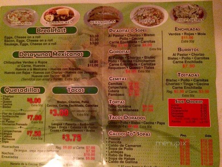Mole Poblano Tuzantlan - Yonkers, NY menu_pic