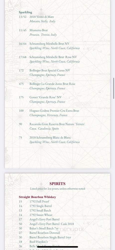 Monarch Bar & Cocktail Lounge - Kansas City, MO menu_pic