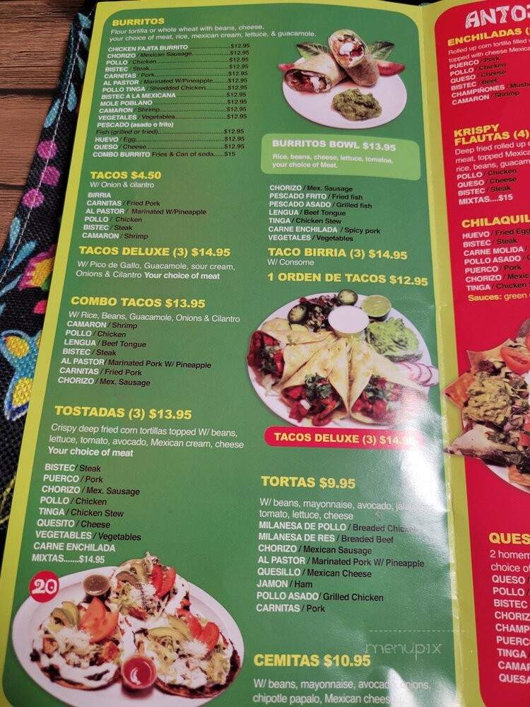 Mr. Burrito Mexican Restaurant - Sunnyside, NY menu_pic