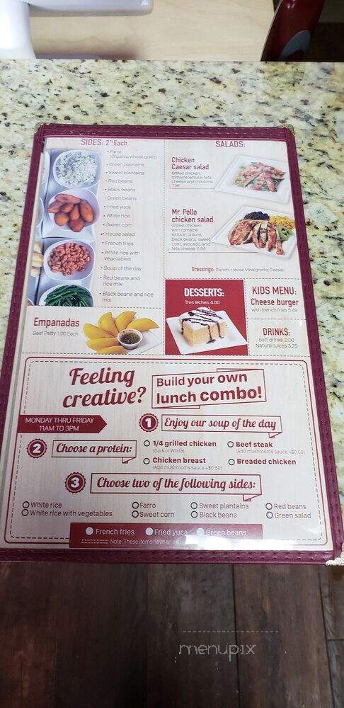 Mr. Pollo - Fort Mill, SC menu_pic