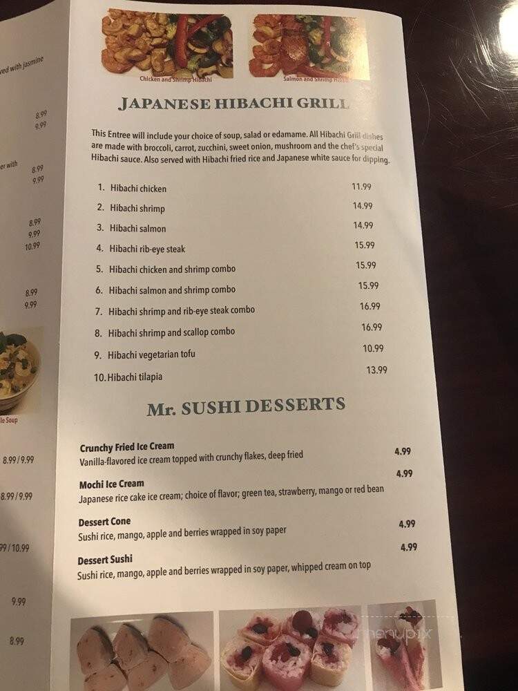 Mr. Sushi - Asheville, NC menu_pic