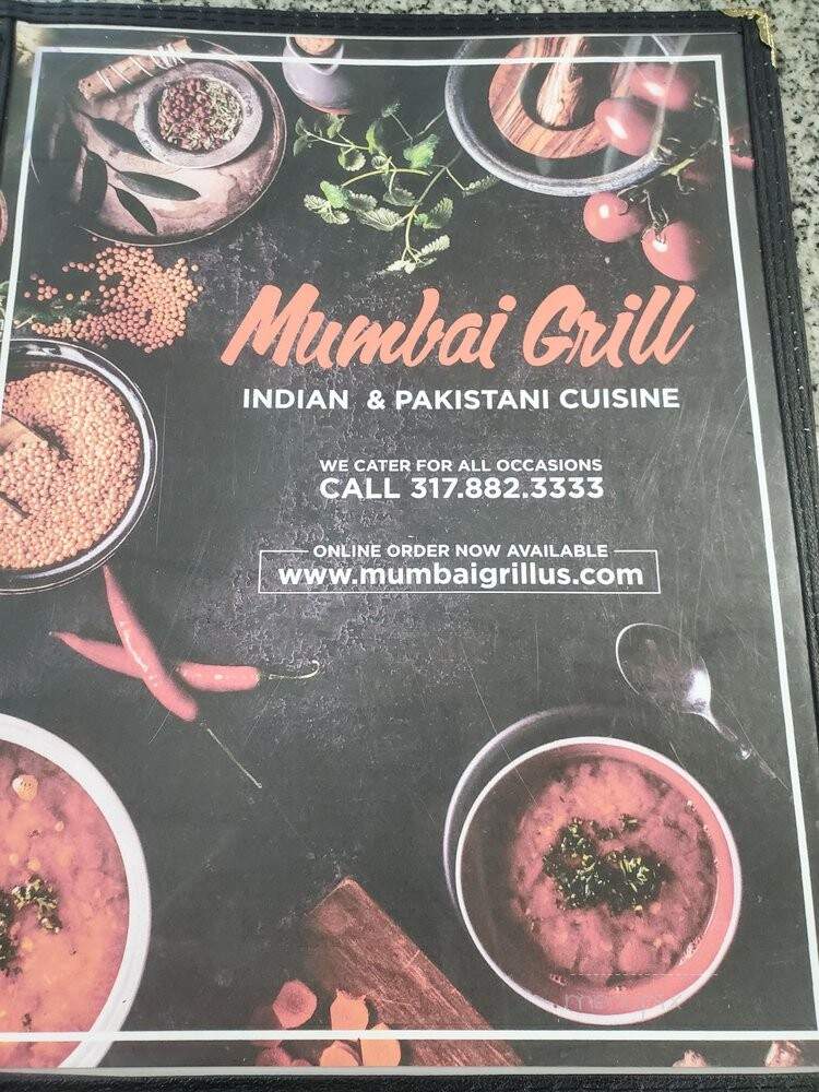 Mumbai Grill - Dallas, TX menu_pic