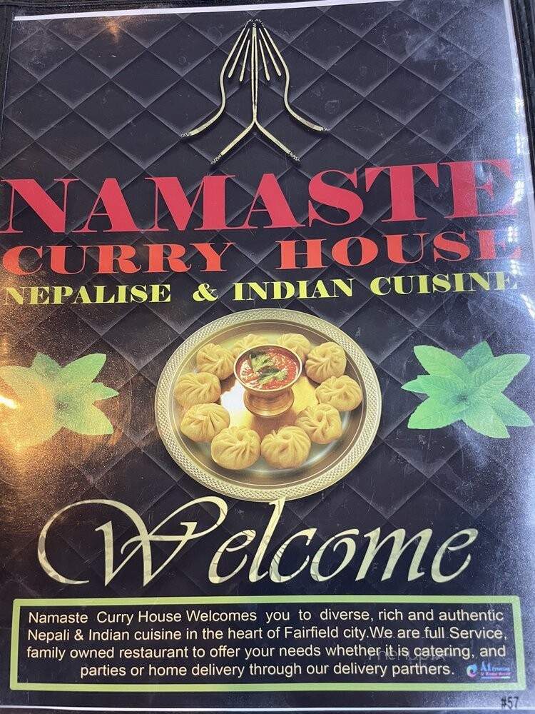 Namaste Curry House - Fairfield, OH menu_pic