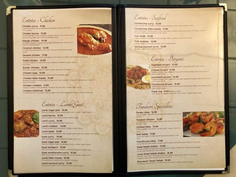 Namaste Restaurant - Lancaster, PA menu_pic