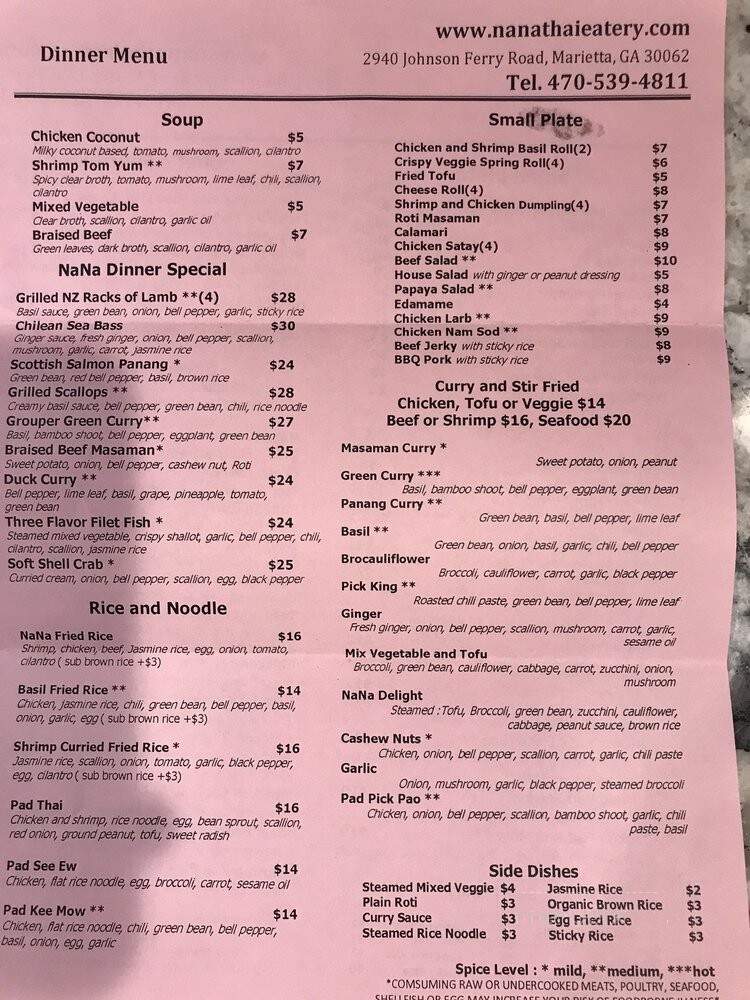 NaNa Thai Eatery - Marietta, GA