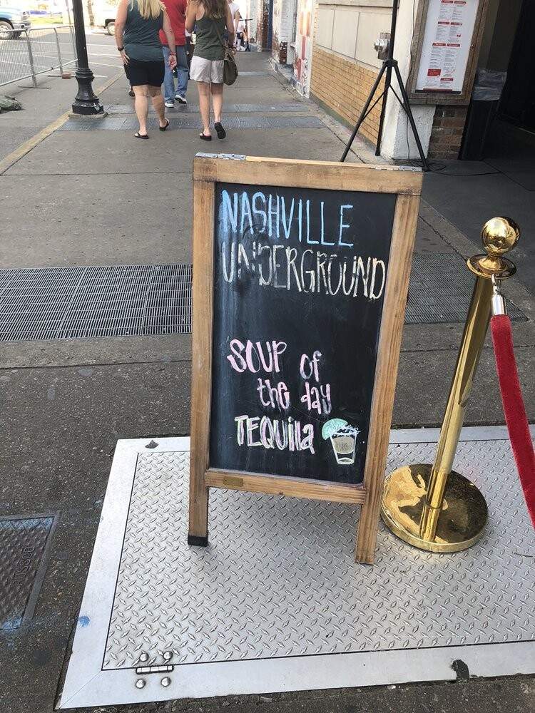 Nashville Underground - Nashville, TN menu_pic