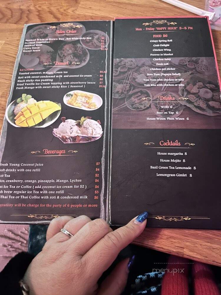 Nibbana Thai Restaurant - Renton, WA menu_pic