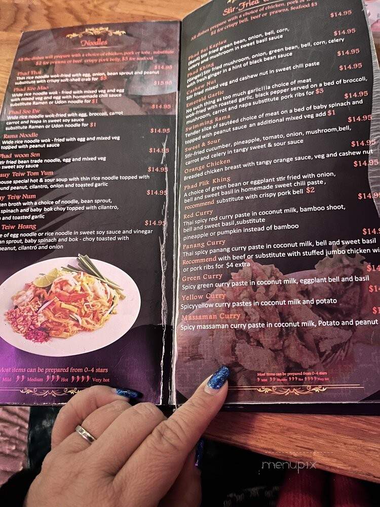 Nibbana Thai Restaurant - Renton, WA menu_pic