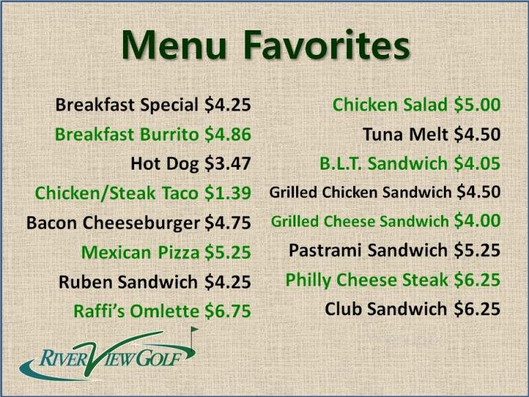 Niblick Bar & Grill - Santa Ana, CA menu_pic
