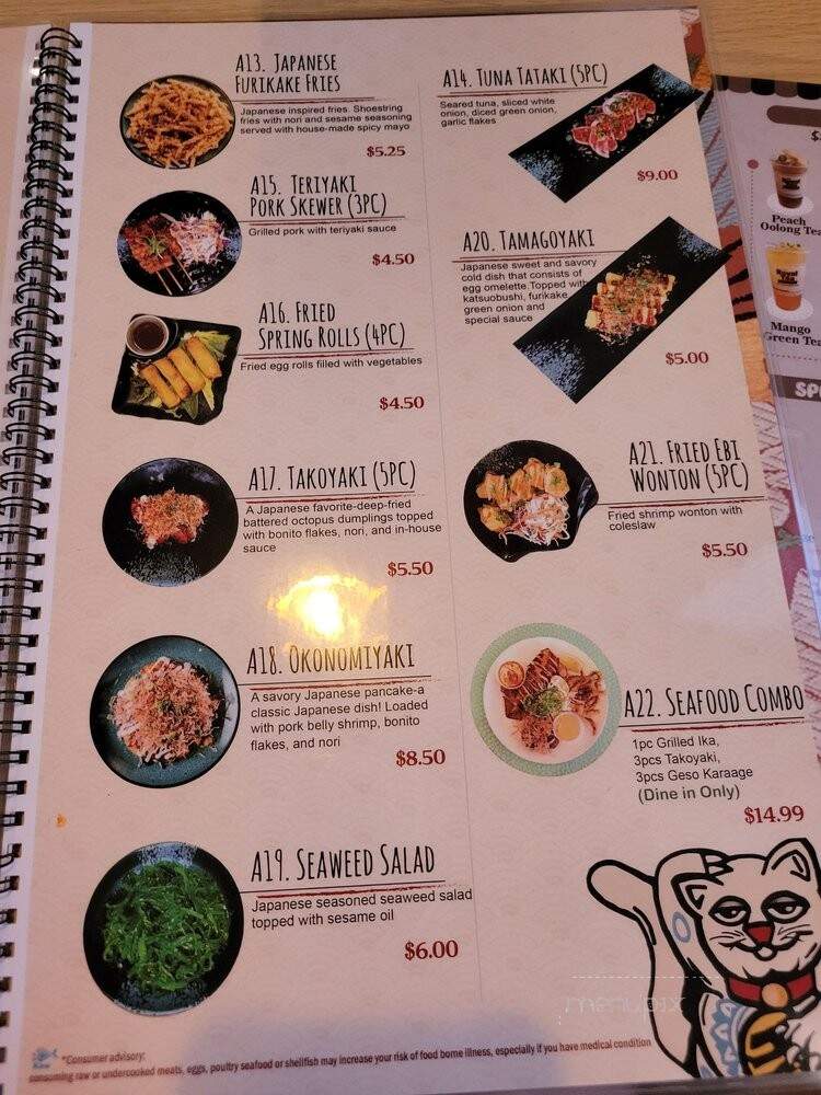 Ninja Ramen - Arlington, TX menu_pic