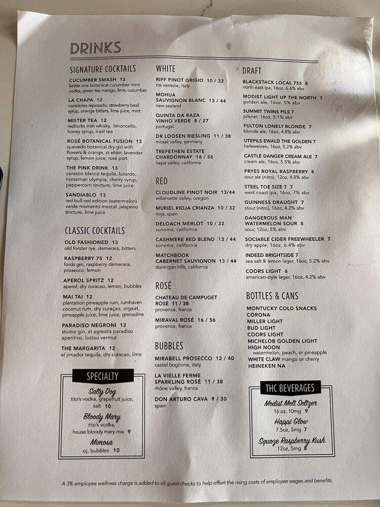 Nolo's Kitchen & Bar - Minneapolis, MN menu_pic