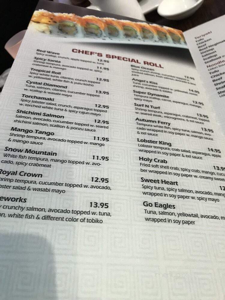 Nori Sushi - Philadelphia, PA menu_pic