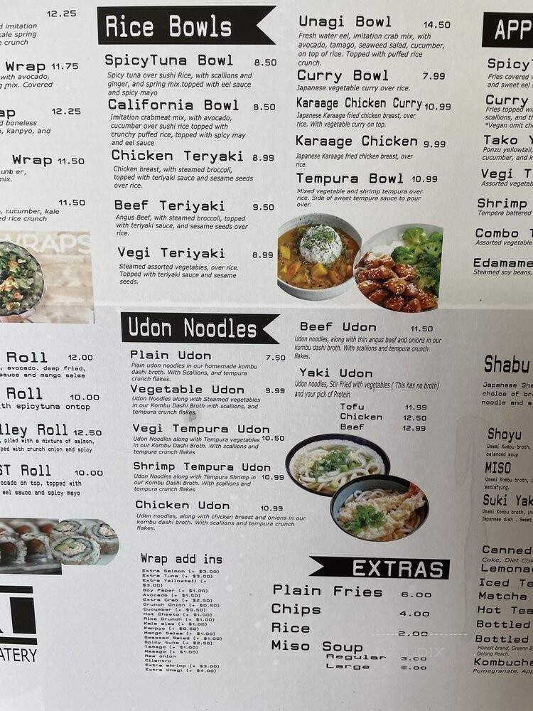 Nori Sushi Wraps - South Pasadena, CA menu_pic