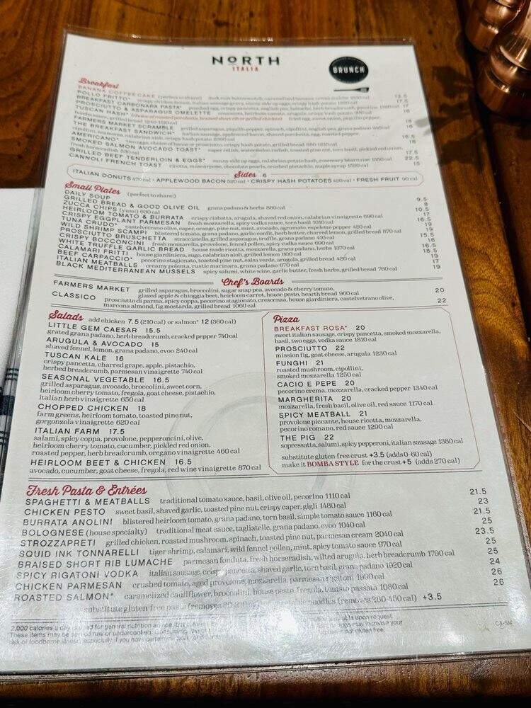 North Italia - Santa Monica, CA menu_pic