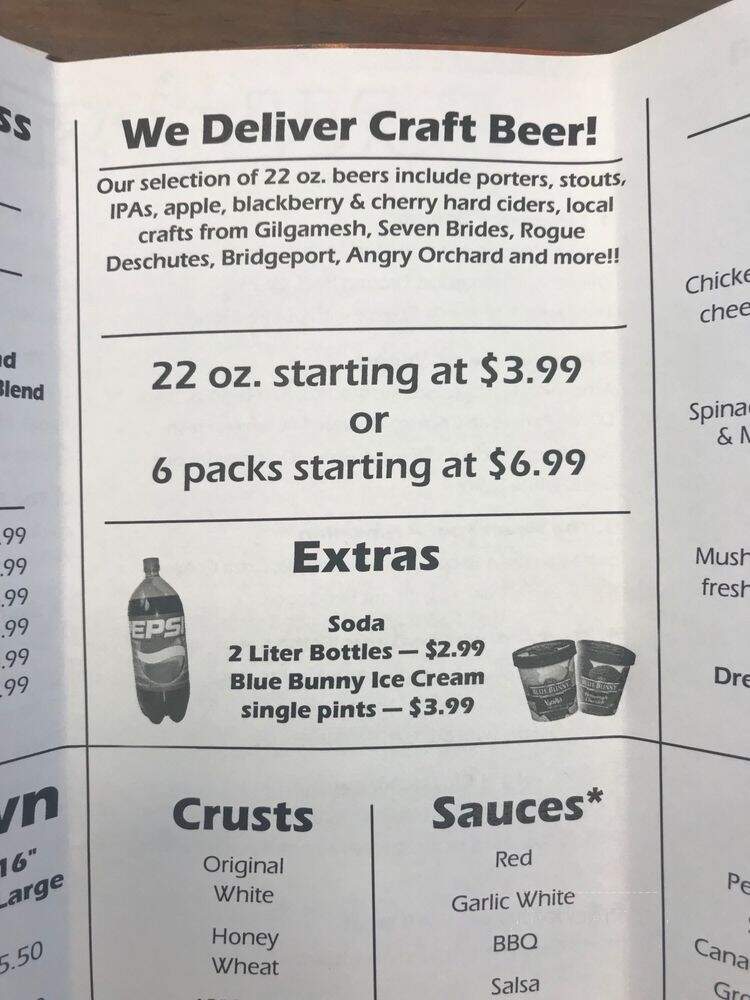 Oddmoes Pizza - Hillsboro, OR menu_pic
