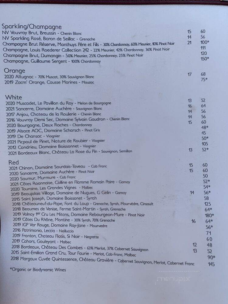 Oriel Chinatown - Los Angeles, CA menu_pic