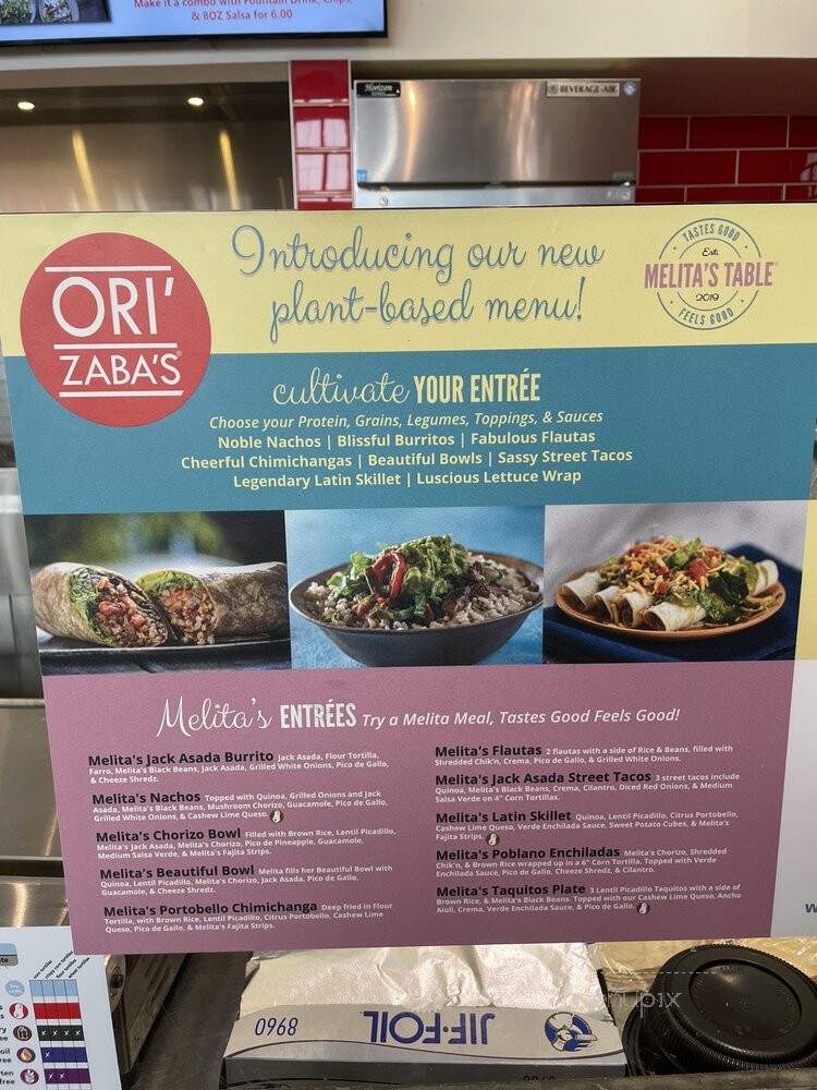 Ori'Zaba's Scratch Mexican Grill - Las Vegas, NV menu_pic