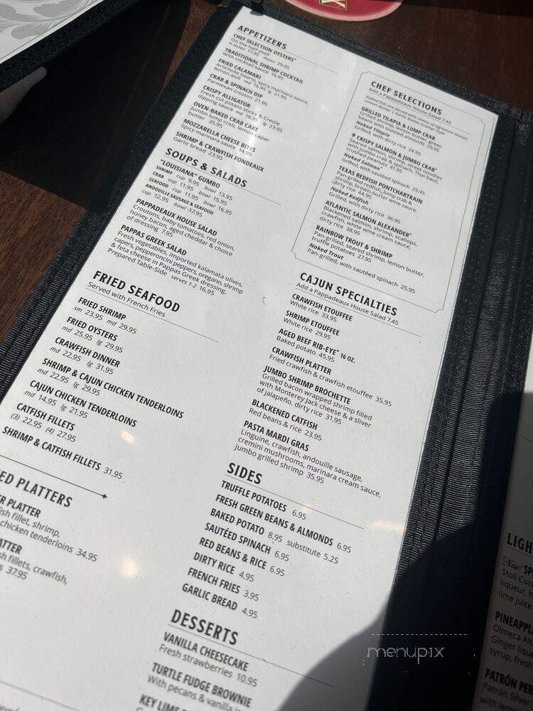 Pappadeaux Seafood Kitchen - Houston, TX menu_pic