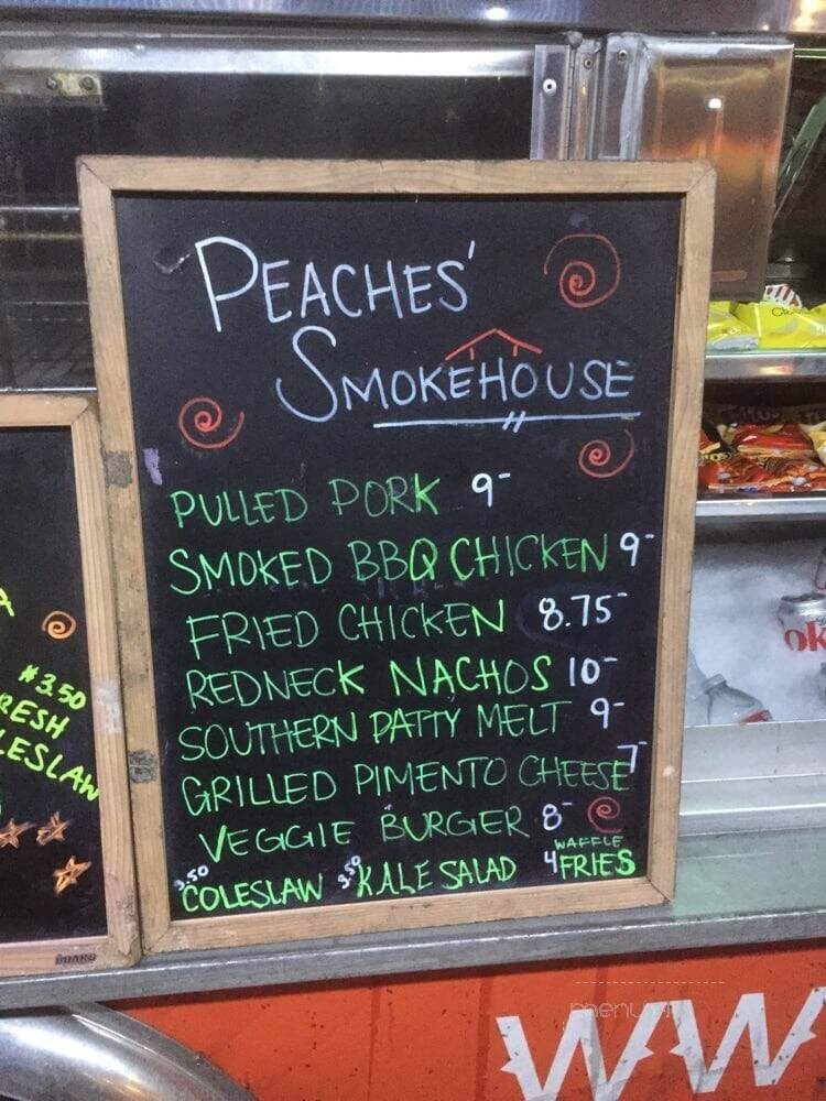 Peaches Smokehouse & Southern Kitchen - Los Angeles, CA menu_pic