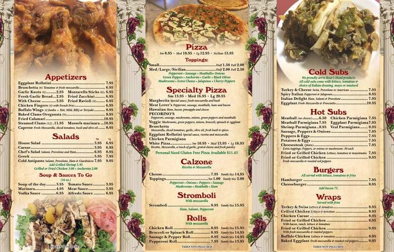 Pecorinos Pizzeria & Restaurant - Middletown, NY menu_pic